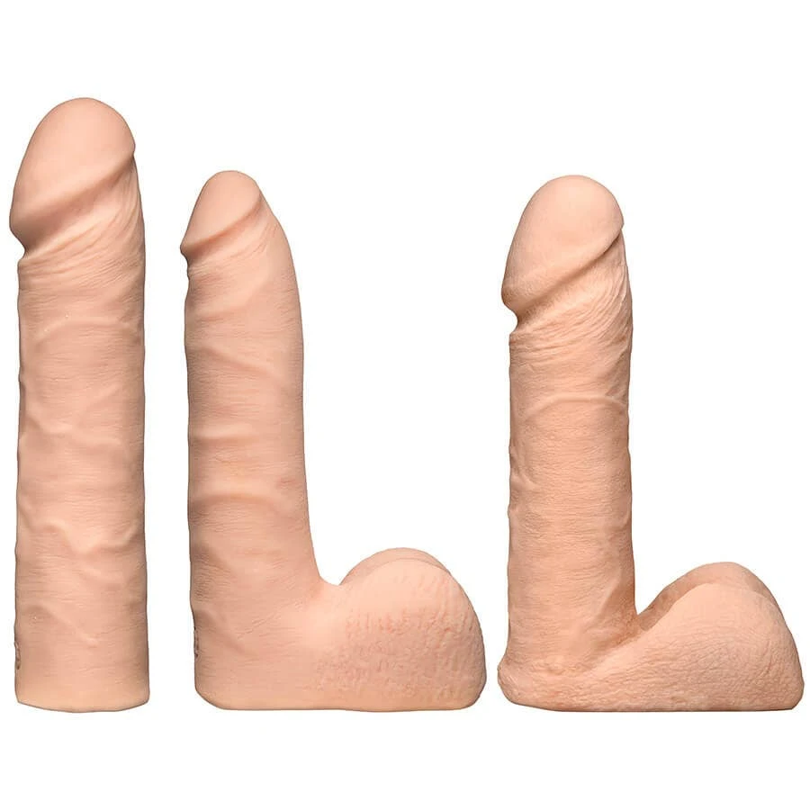 Doc Johnson Vac-U-Lock Dual Density Ultraskyn Dildo Set - Flesh - Vibration 2 Doc Johnson Vac-U-Lock Dual Density Ultraskyn Dildo Set - Flesh - Vibration – Bild 2