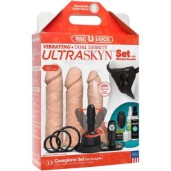 Doc Johnson Vac-U-Lock Dual Density Ultraskyn Dildo Set - Flesh - Vibration 9 Doc Johnson Vac-U-Lock Dual Density Ultraskyn Dildo Set - Flesh - Vibration -Sexspielzeugladen 1053 05 bx dupe2