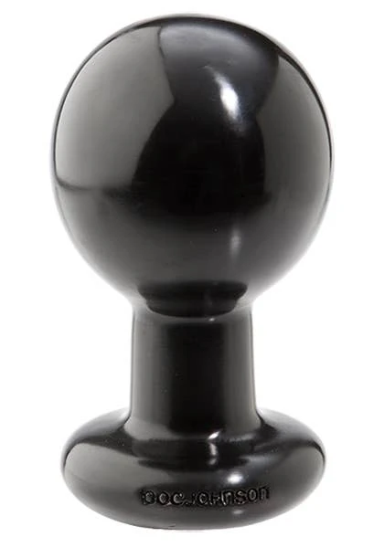 12 X 7 Cm Doc Johnson Round Butt Plug Large Black 1 12 X 7 Cm Doc Johnson Round Butt Plug Large Black