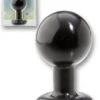 10 X 5,5 Cm Doc Johnson Round Butt Plug Medium Black