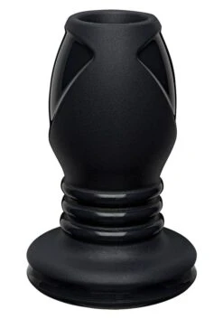 9,9 X 5 Cm KINK By Doc Johnson - Premium Silicone Anal Tunnelplug Medium - Black