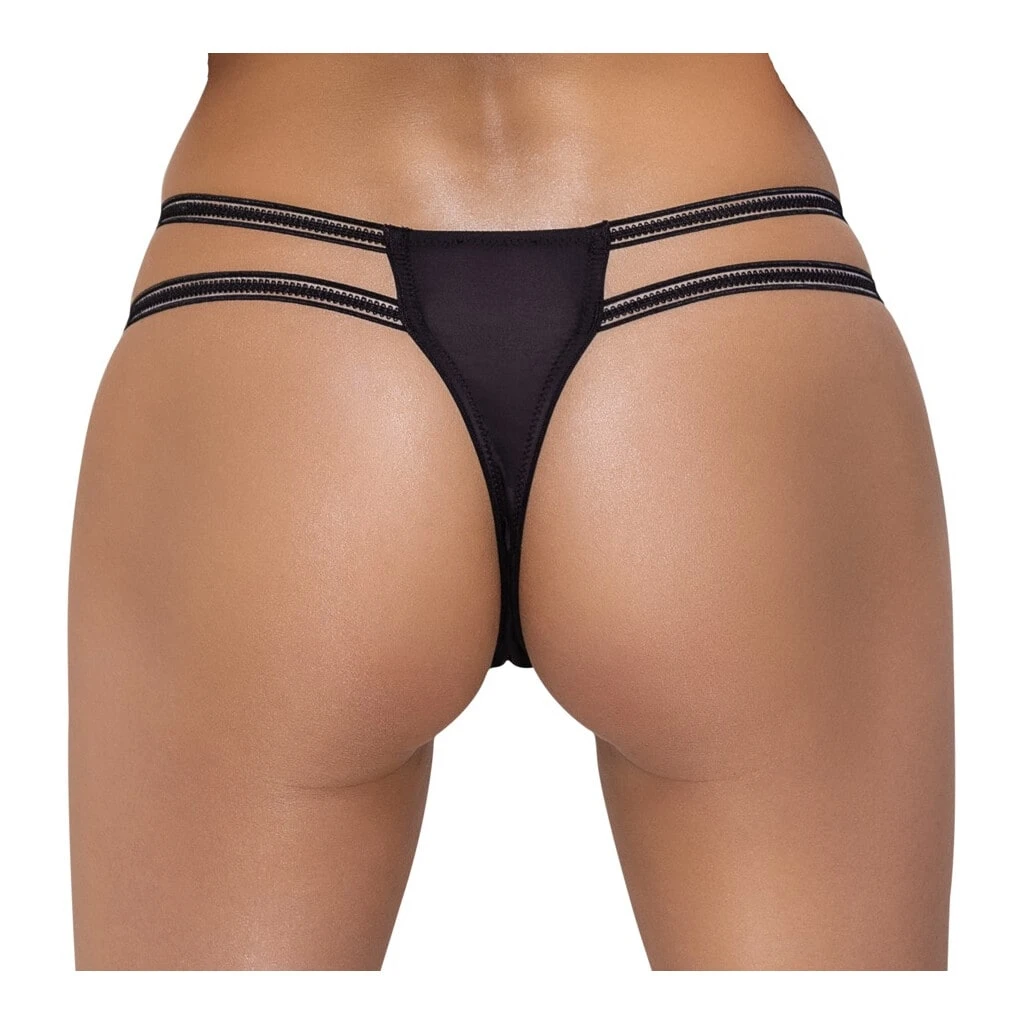 Cottelli Collection Crotchless String Mit Doppelbund Und Strass S/M - M/L 4 Cottelli Collection Crotchless String Mit Doppelbund Und Strass S/M - M/L – Bild 4