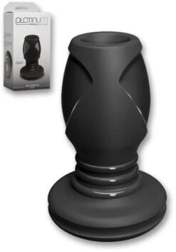 9 X 4 Cm Plug Doc Johnson Platinum Silicone The Stretch Small Black