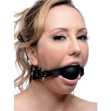 Strict: XL Silicone Ball Gag: Ballknebel, Schwarz 1 Strict: XL Silicone Ball Gag: Ballknebel, Schwarz