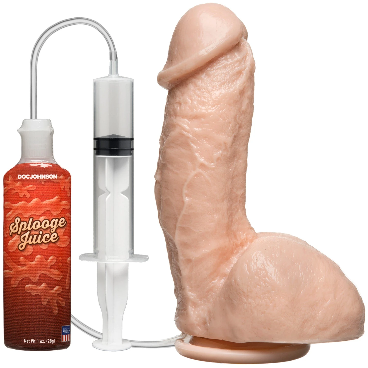 17 X 4,5 Cm Dildo Doc Johnson Squirting Real Cock - Spritzdildo