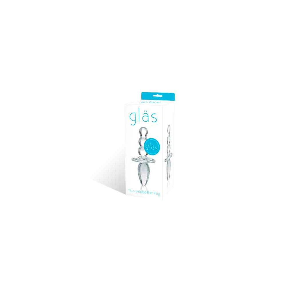 Glas - Titus Beaded Glass Butt Plug 2 Glas - Titus Beaded Glass Butt Plug – Bild 2