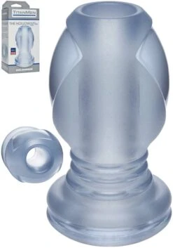 Doc Johnson 11,5 X 6,5 Cm Plug Titanmen The Hollow Clear - Tunnelplug