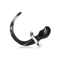 Oxballs - Mastiff Puppy Tail Black White XL 6,88 Cm -Sexspielzeugladen oxballs mastiff puppy tail black white xl 688 cm3