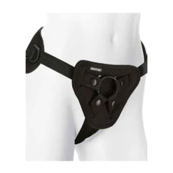 Supreme Harness With Vibrating Plug - Black